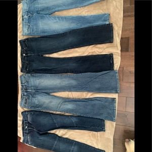 White House Black Market 4 pairs of jeans size 4R